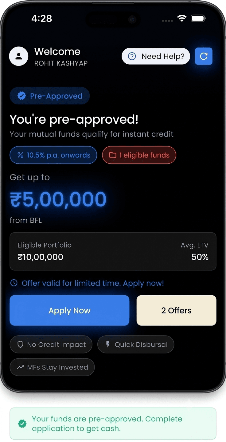 Lark Money app, pre-approved credit