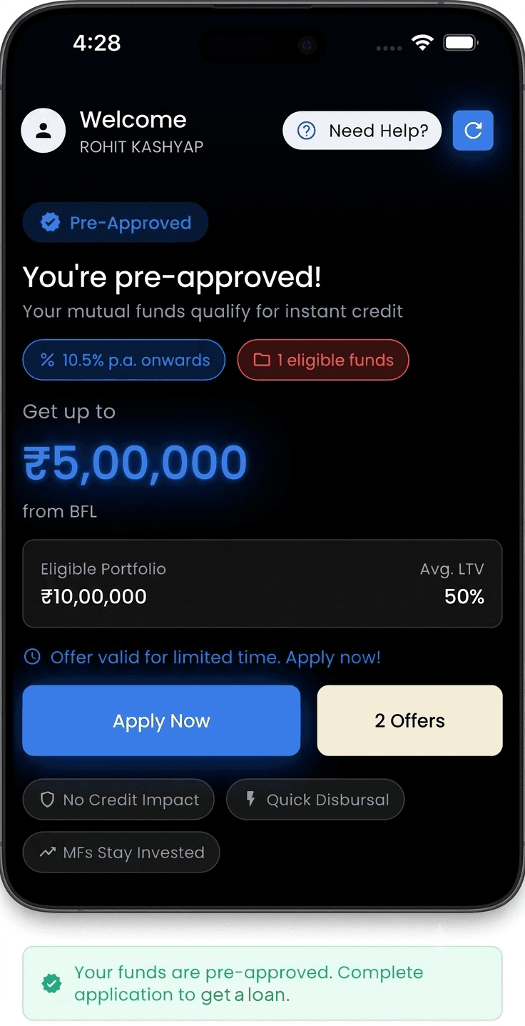 Lark Money app, pre-approved credit